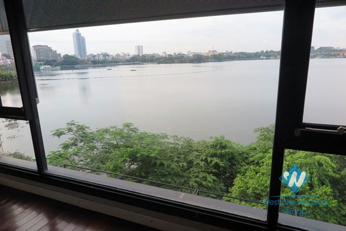Beautiful house with lake view for rent in Tay Ho, Hanoi 